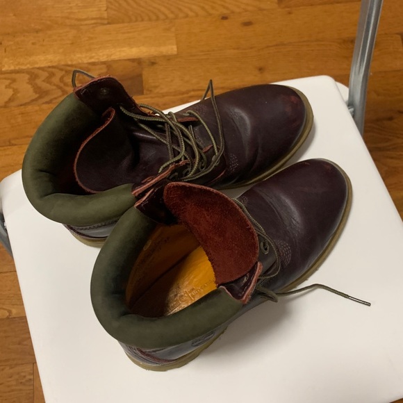 Timberland Burgundy Waterproof Boots - Picture 5 of 6